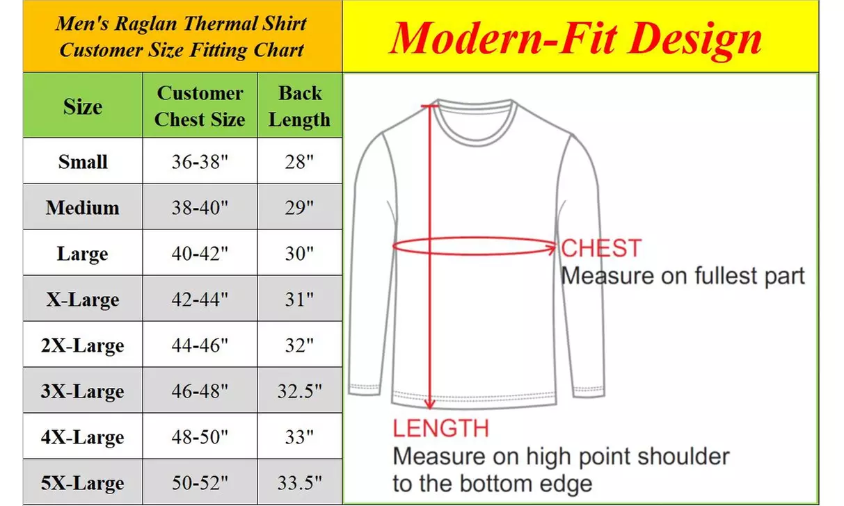 4-Pack Galaxy By Harvic Men's Raglan Thermal Shirts (S-5XL)