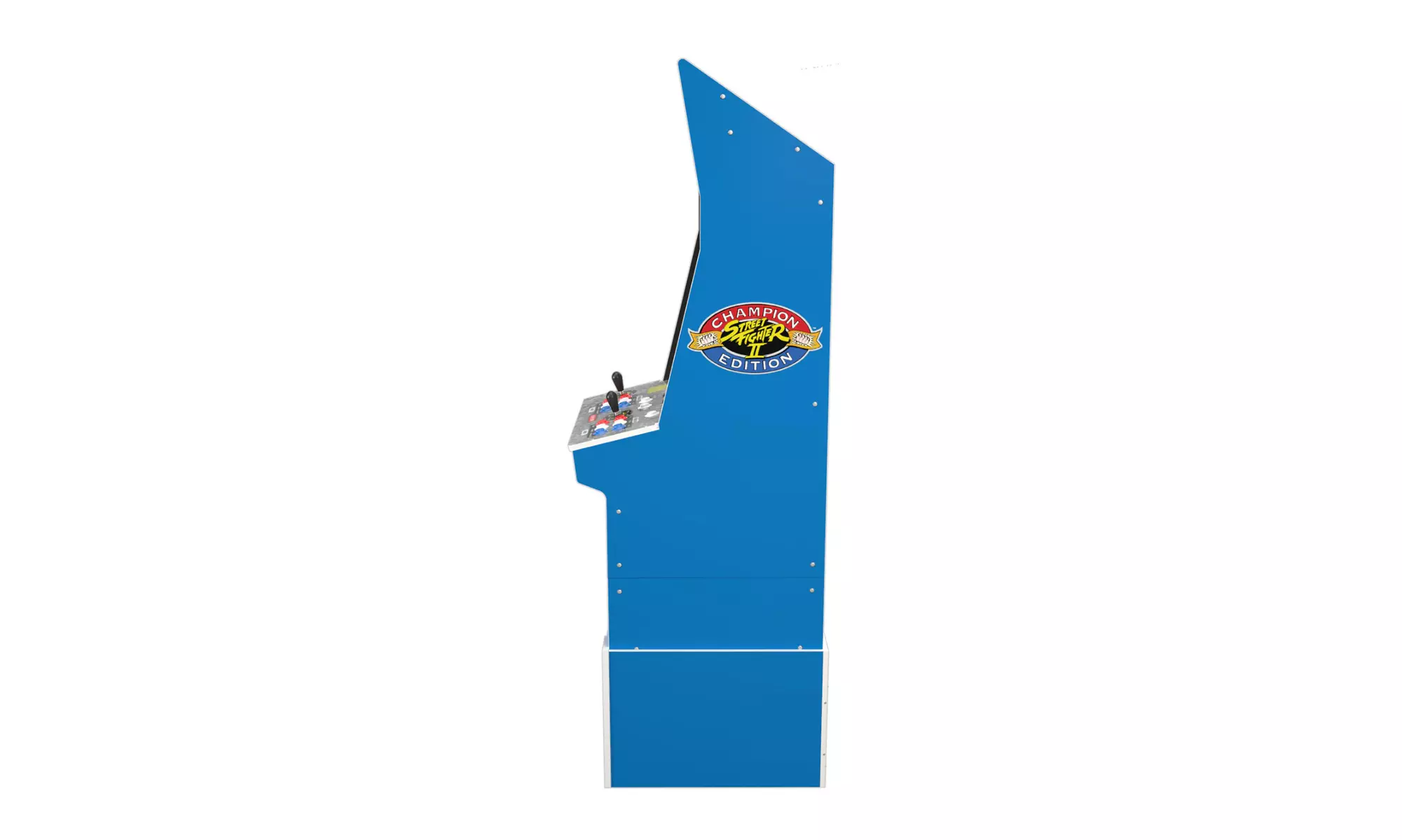 Arcade1UP Street Fighter II Big Blue Arcade Machine with Riser and Stool Bundle - Second Medium