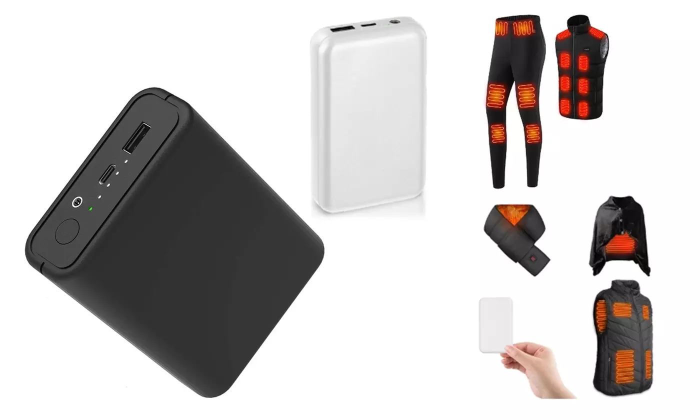 PowerMaster 10,000mAh Power Bank Battery Pack for Heated Clothing - Primary Image