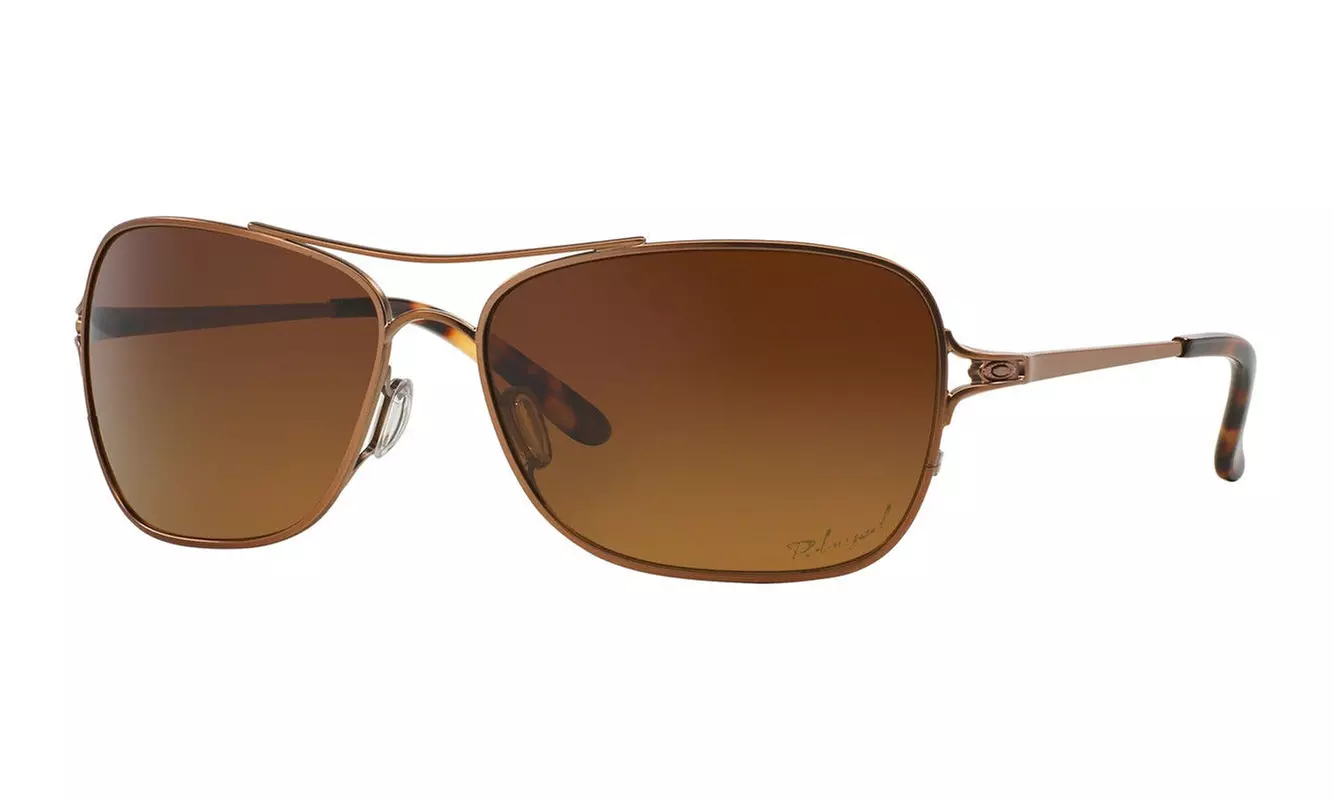 Oakley Women Sunglasses Conquest OO4101-01 Rose Gold / Brown Gradient Polarized - Primary Image