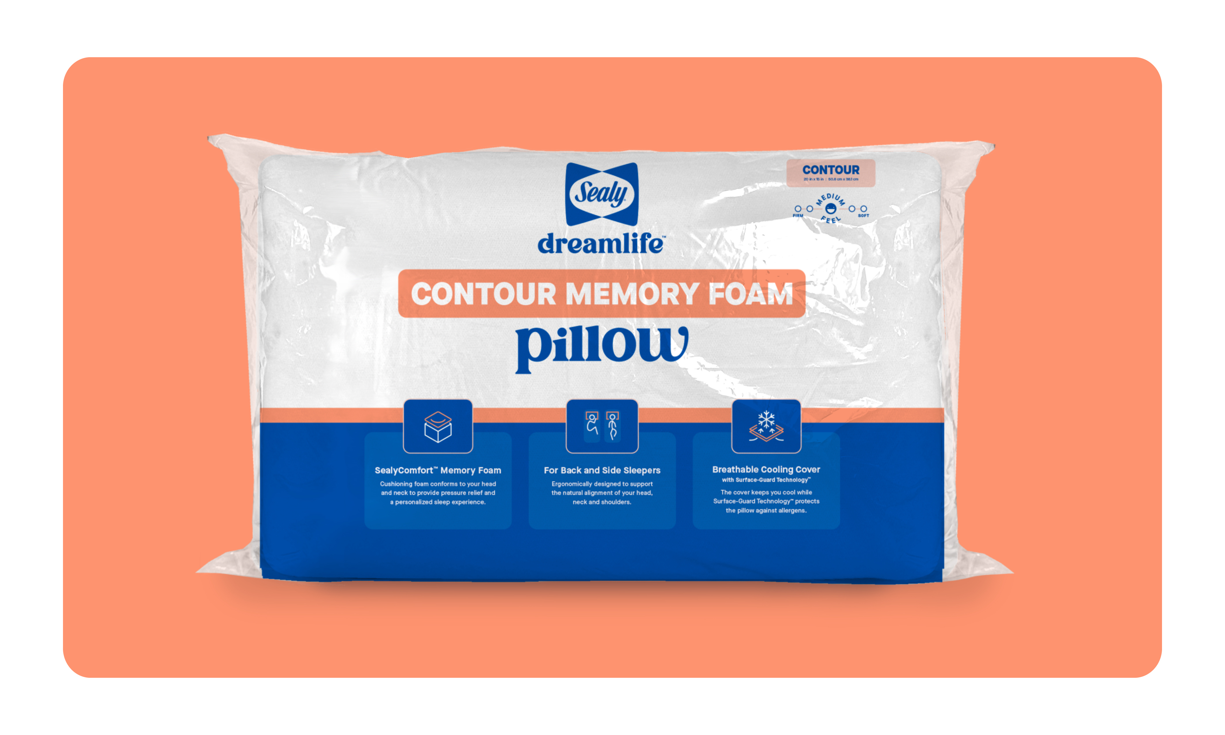 Contour Memory Foam Pillow