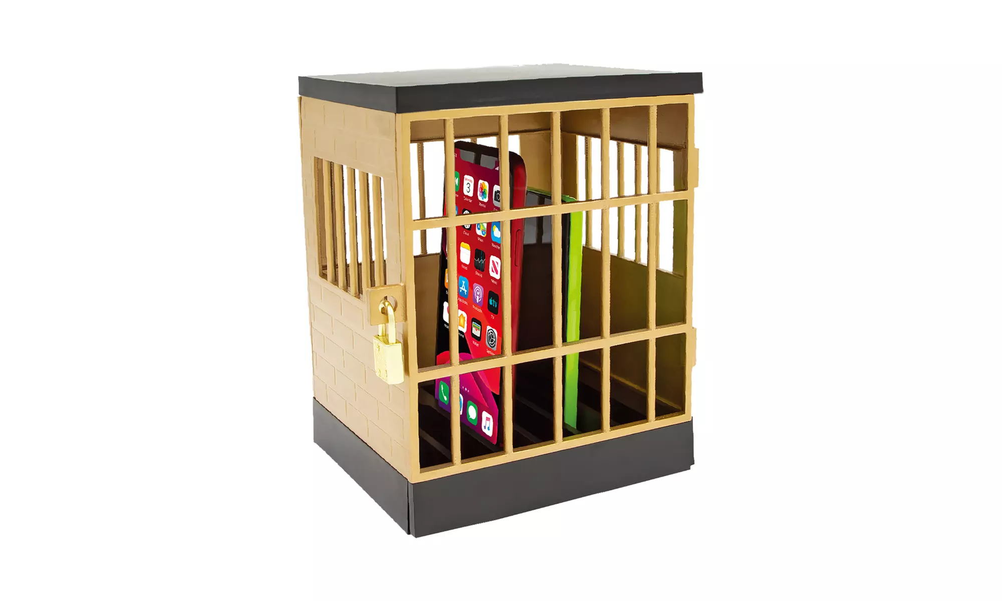 Zummy Mobile Phone Jail Cell Prison Lock Up Safe Smartphone  W/ Lock - Second Medium