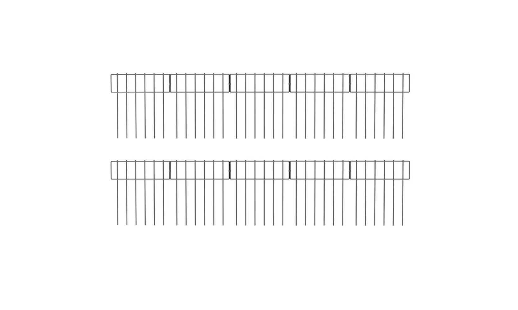 Decorative Garden Fence No Dig Rustproof Metal Wire Fencing