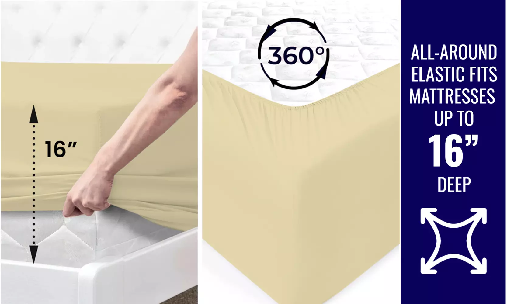 1800 TC Twin Sheet Set - 3PC Double Brushed Bamboo Blend