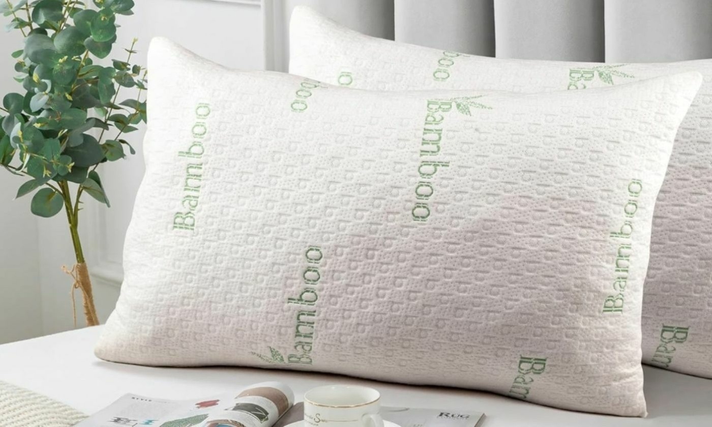 Dan River Set of Two Bamboo Cooling Down Alternative Pillows