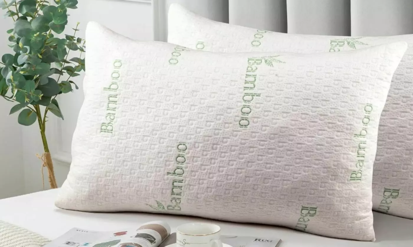 Dan River Set of Two Bamboo Cooling Down Alternative Pillows
