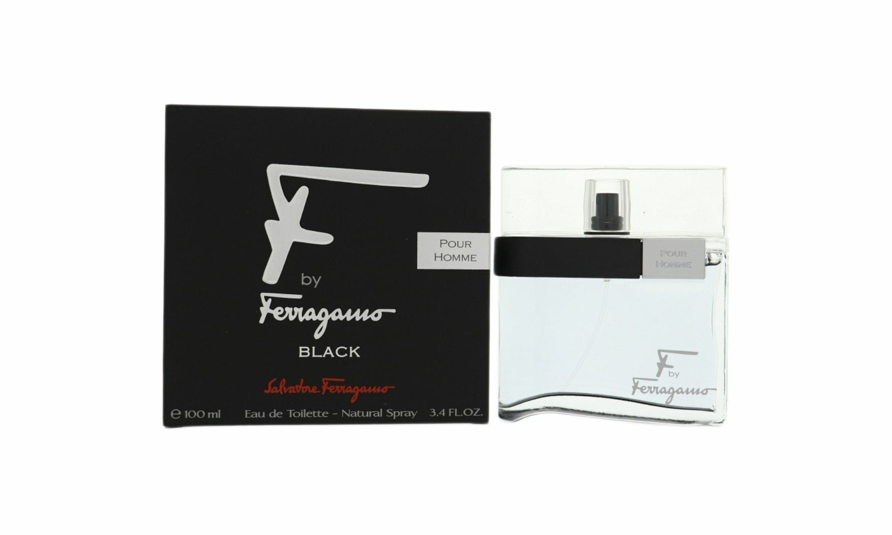 Salvatore Ferragamo Black Eau de Toilette for Men 3.4 Fl. Oz.