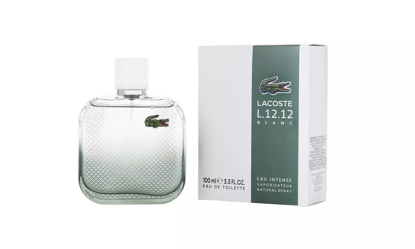 Lacoste L.12.12 Blanc or Rose Eau de Toilette Spray for Men or Women 3.3 Fl.Oz.