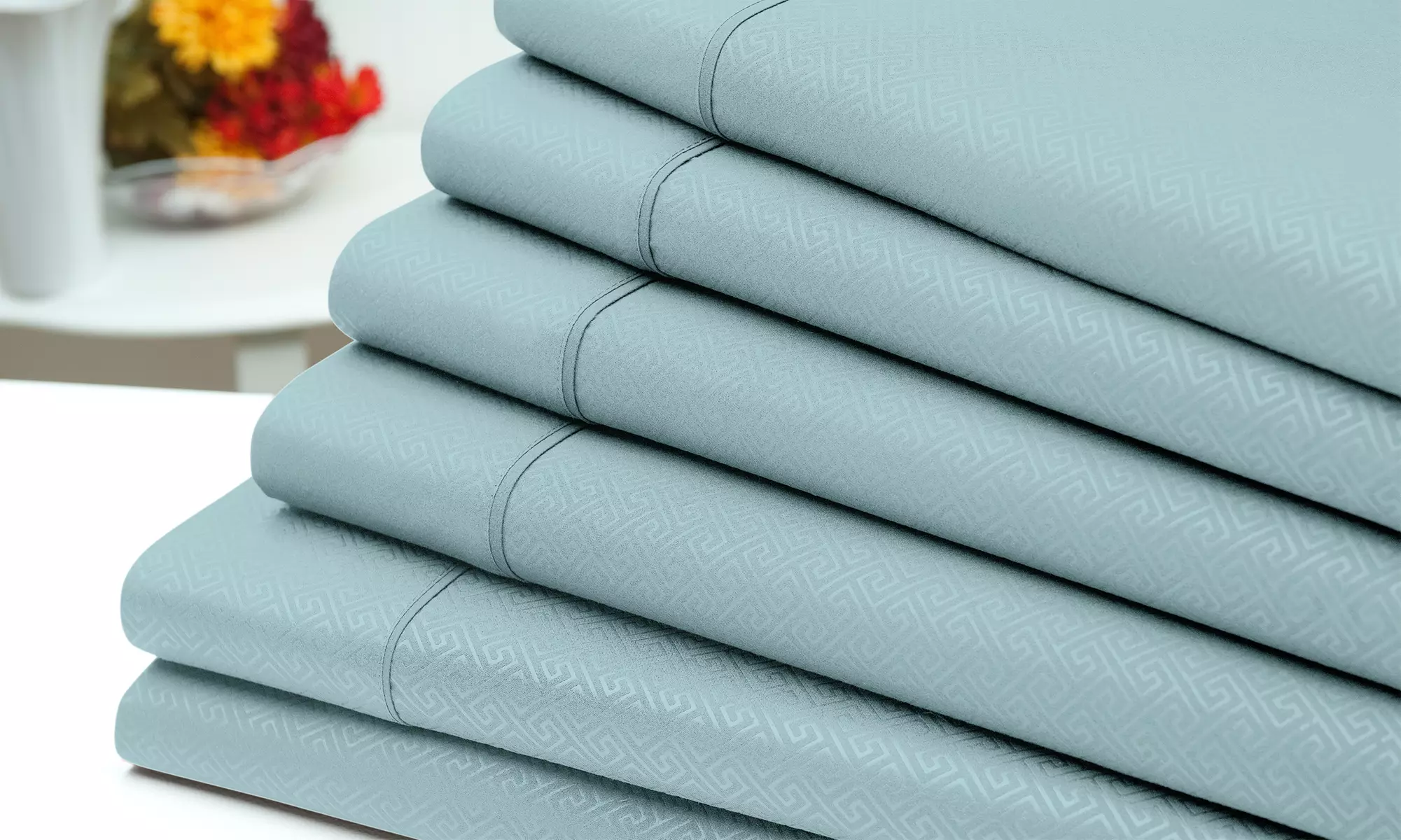 US Army 6 Piece Embossed Greek Key Sheet Set