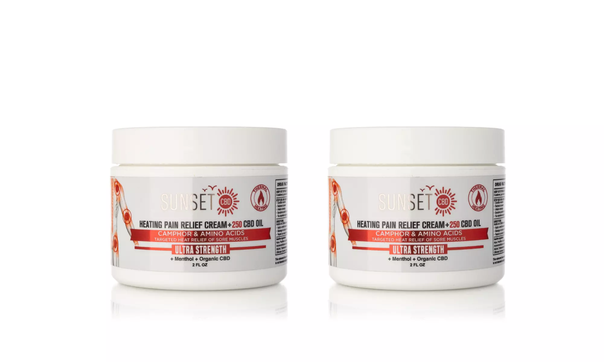 BUNDLE Pain Relief from Sunset CBD 1 pack / 2 pack  Options