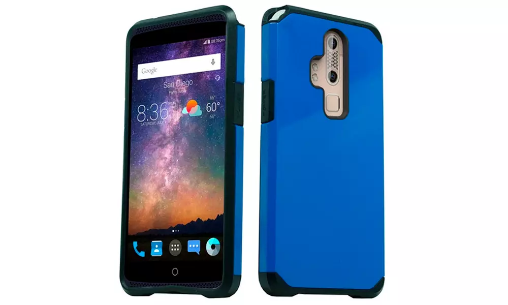 (XL) ZTE Axon Pro A1 Slim Case Style 2 Teal Blue - Primary Image