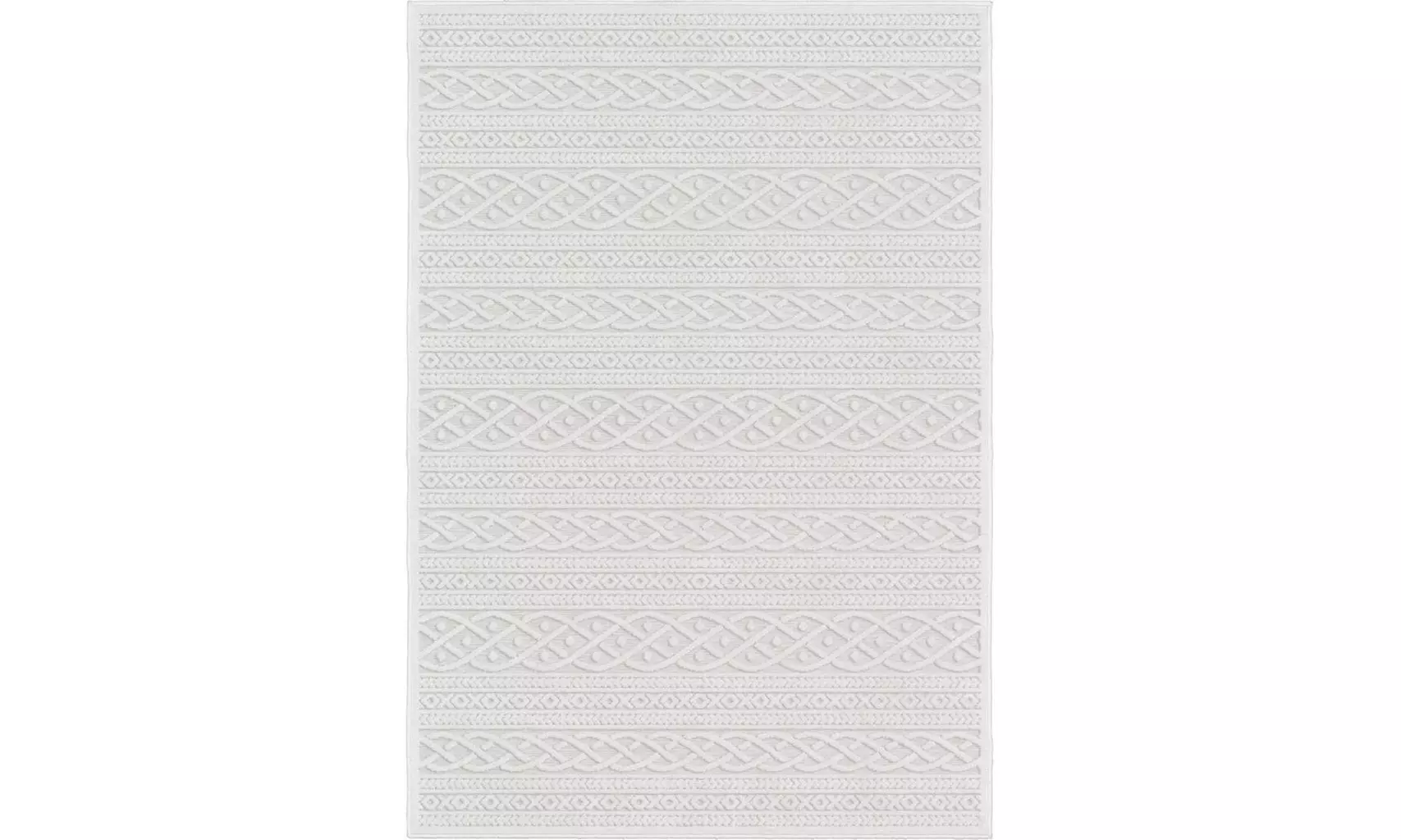 Orian Rugs Boucle Indoor/Outdoor Jenna Natural Area Rug (5'2" x 7'6") - Primary Image