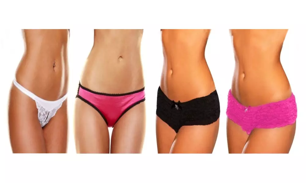 Hustler Sexy Crotchless and Rear View Panties - Primary Image