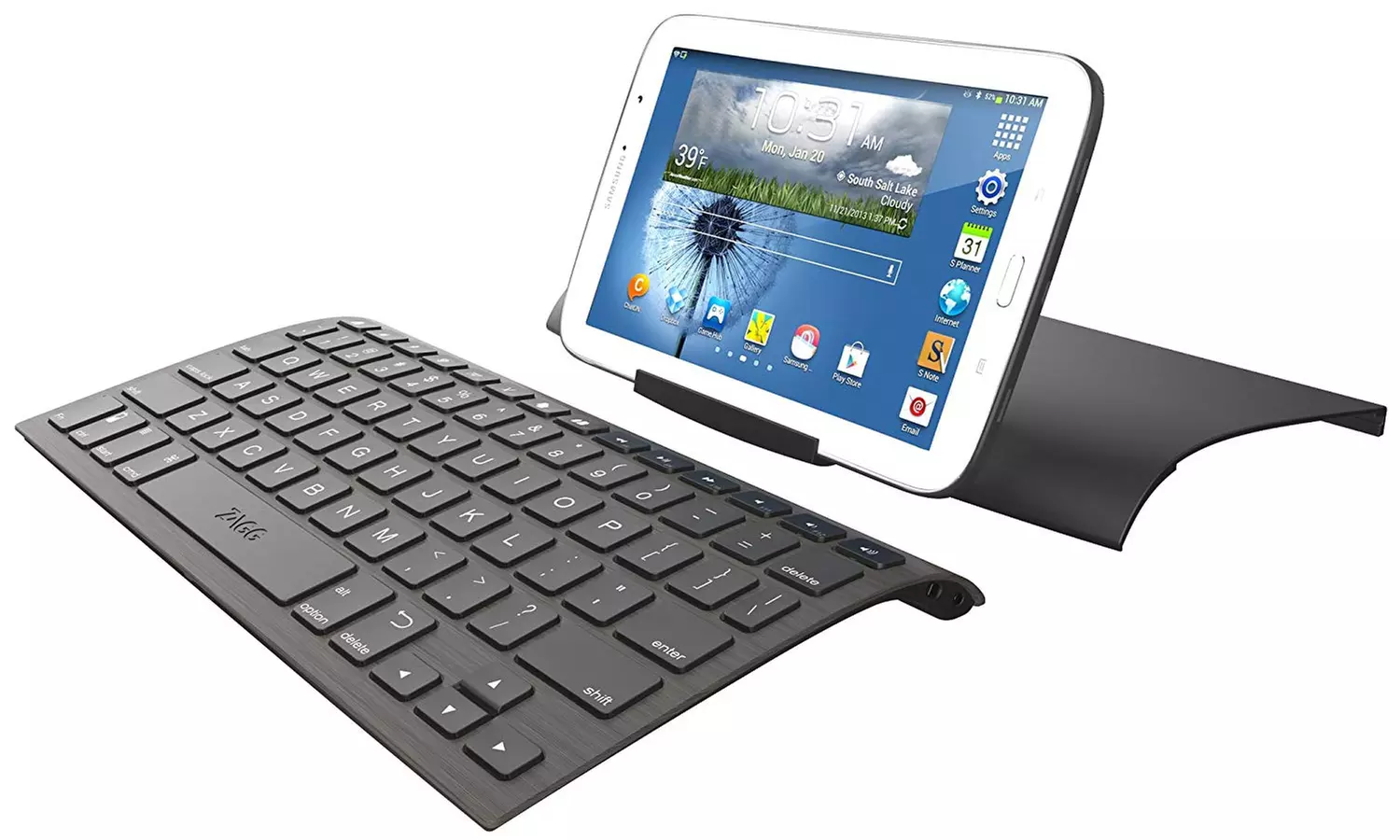 Zagg Universal Wireless Keyboard with Case for Bluetooth Smartphones and Tablets - Second Medium