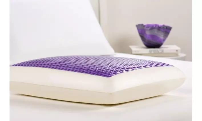 Comfort Revolution 215-0A Memory Foam & Purple Hydraluxe Gel Bed Pillow - Standa - Second Medium