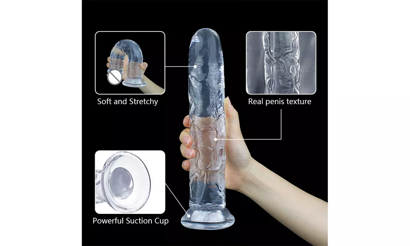 Realistic Simulated Soft TPE Jelly Dildo with Suction Cup