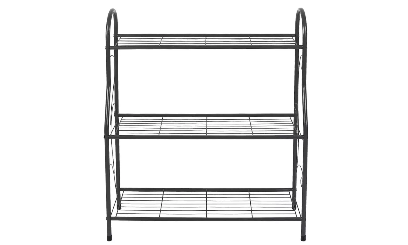NewHome 3-Tier Metal Plant Stand Shelf Flower Pot Display Rack Holder