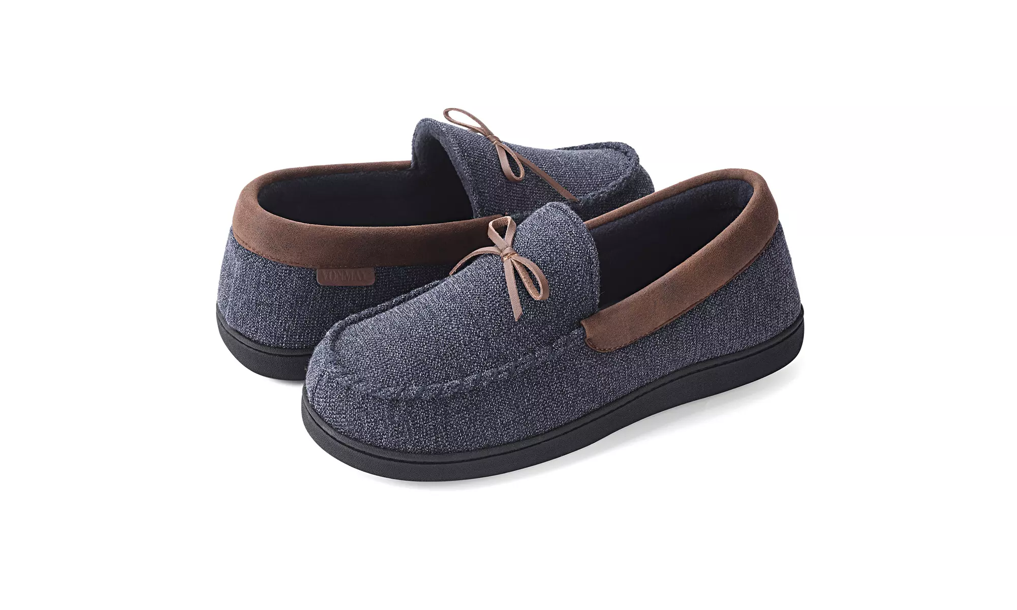 VONMAY Men's Moccasin Slippers Cozy Shoes Memory Foam Indoor Outdoor