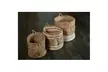 LR Home Natural Jute 15" X 15" X 15" Solid Decorative Storage Basket  - Second Medium