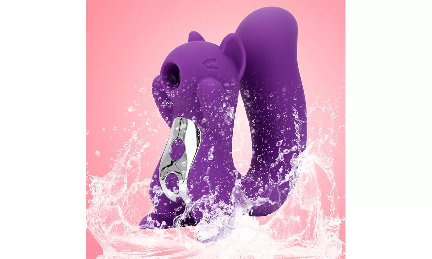 Squirrel Sculpt 10 Frequency Nipple Suction Tongue Vibrator Clitoris Stimulator - Second Medium