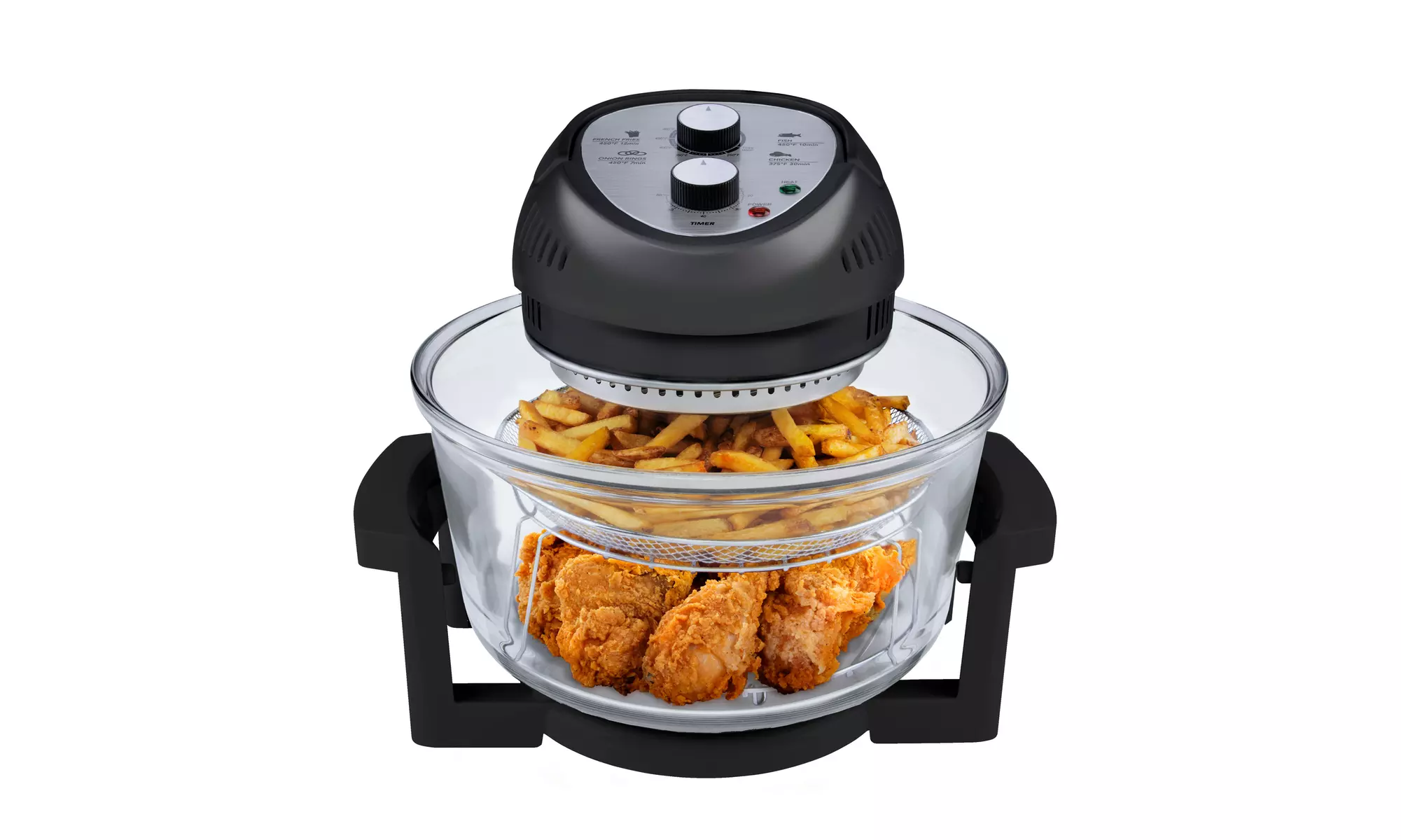 Big Boss 16 Qt. Oil-less Glass Air Fryer Oven with Built-In Timer - Second Medium