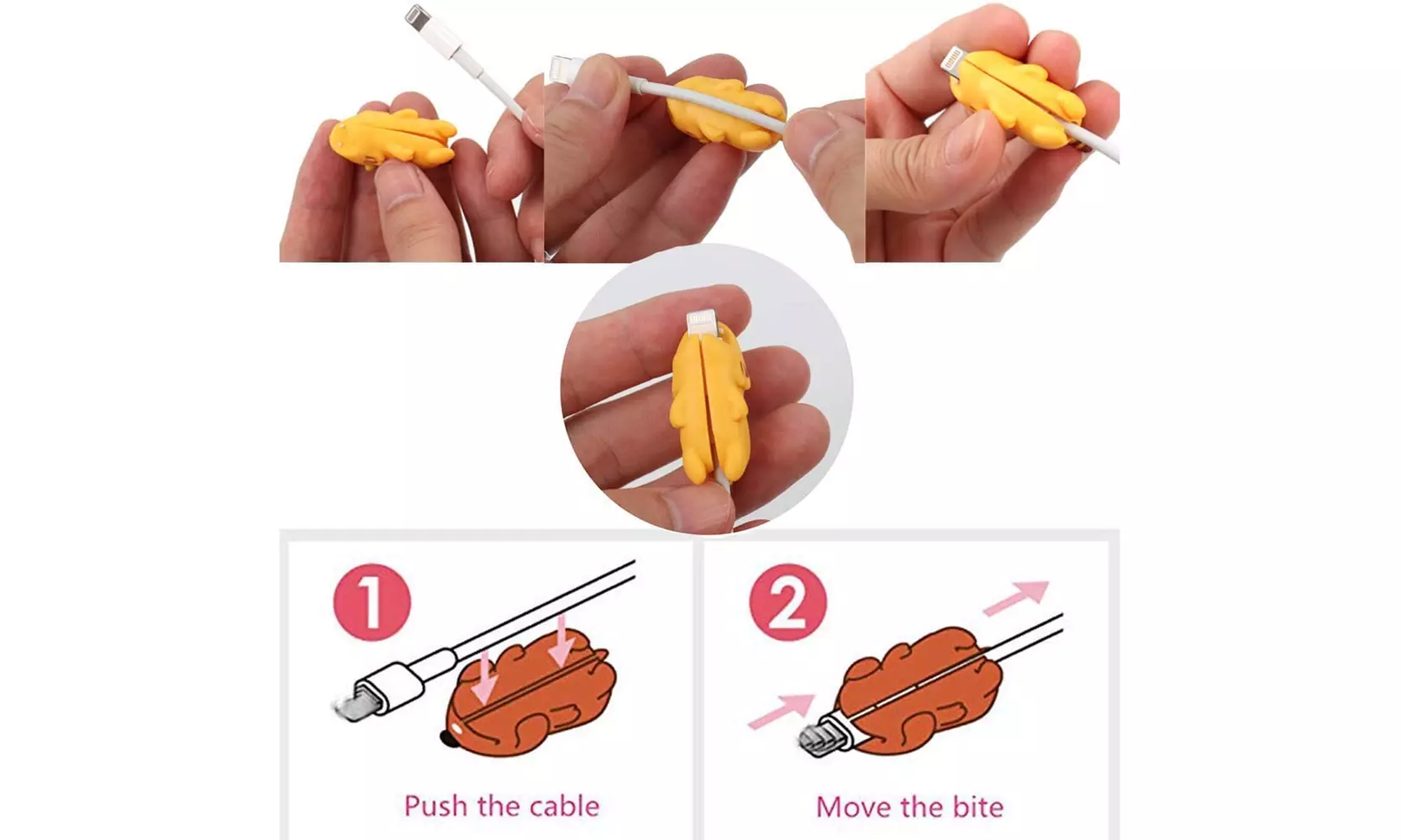 iPhone & Android Cute Cable Protectors, 5-Pack Mystery Grab Bag
