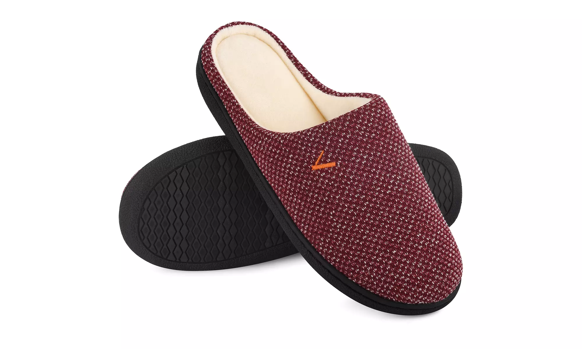 VONMAY Womens Slippers Two-Tone Cozy House Shoes Memory Foam Slide Slippers
