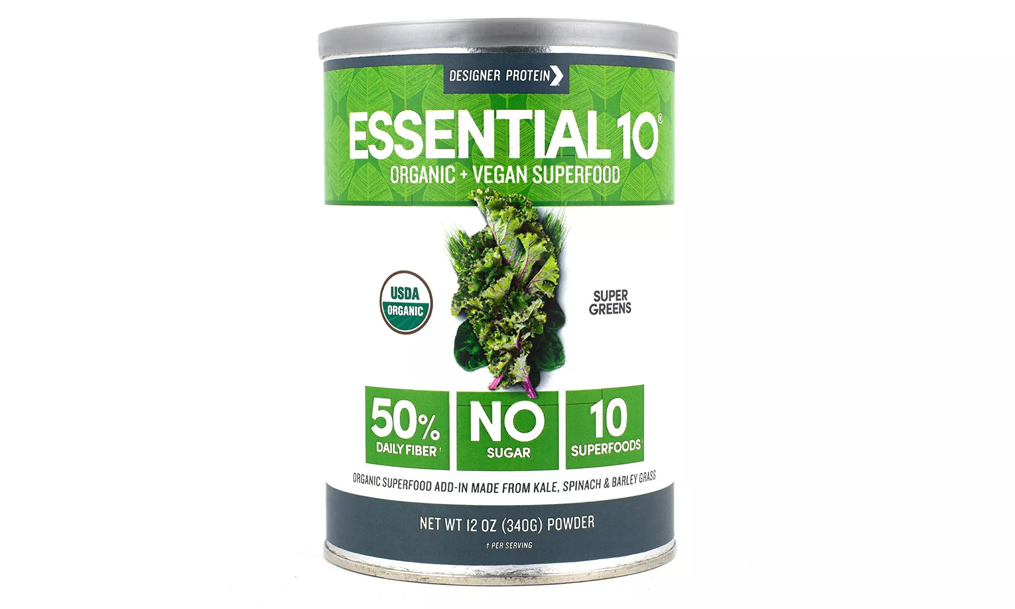 Designer Protein Essential 10 Superfood, Super Greens, 12 Ounce - Primary Image