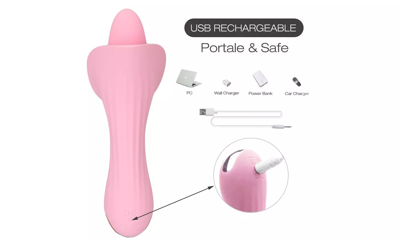 Clit Licking Tongue Sucking Vibrator G-Spot Oral Massager Sex Toys