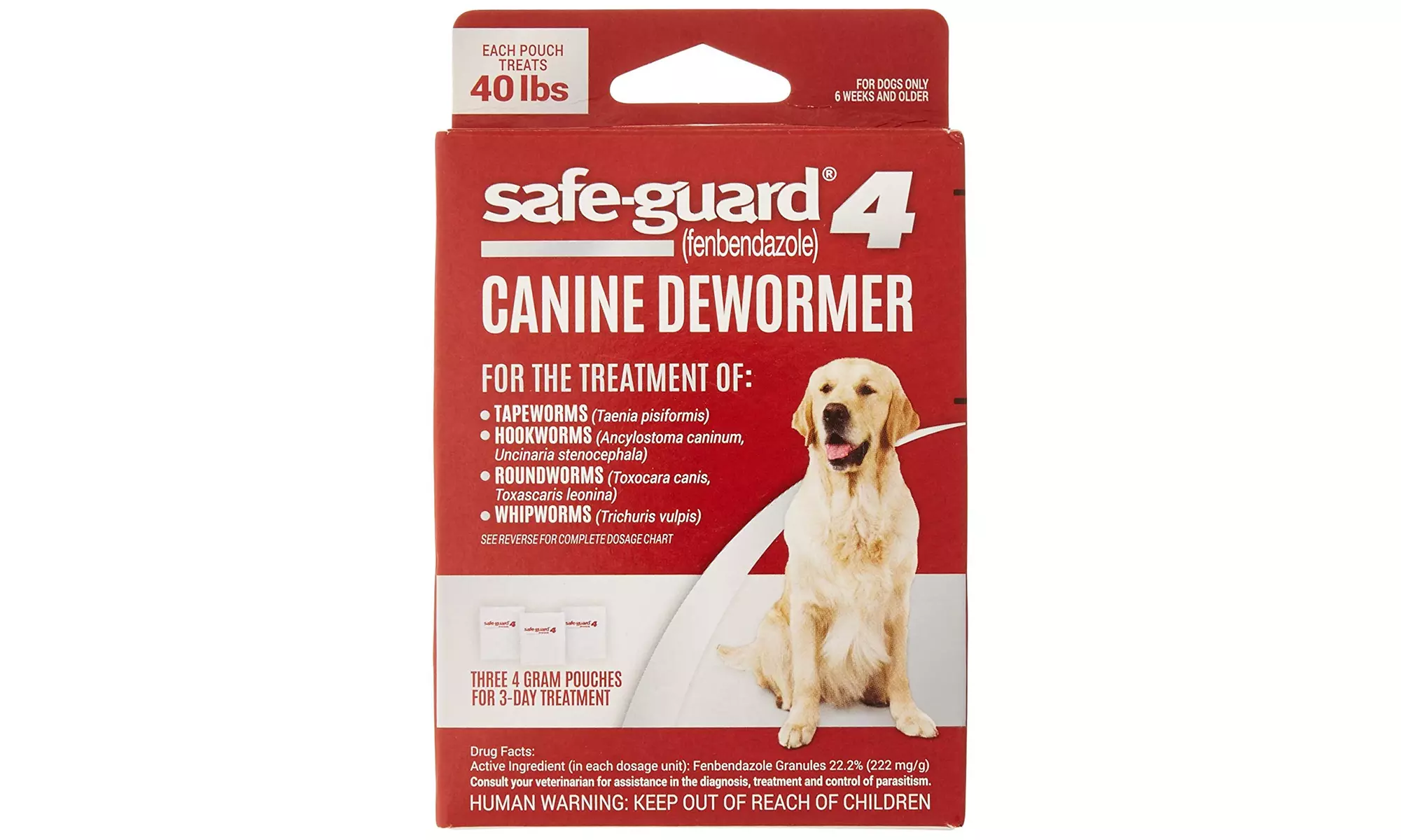 Pro-Sense 8 in1 Safe Guard 4 Canine Dewormer for Large Dogs, 3 day treatment - Primary Image