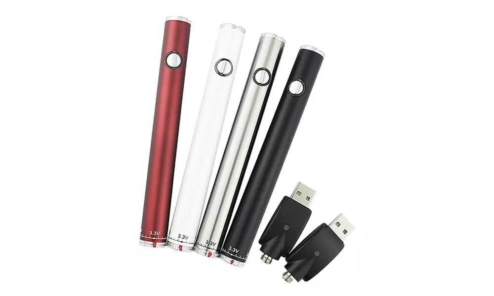 Twist Battery 350mAh 510 Thread CBD Vape Slim Pen & USB Charger