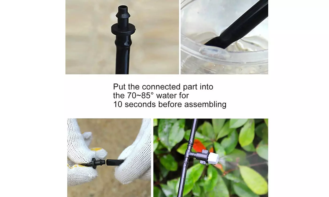 Water Misting Cooling Sprinkler Micro Drip Irrigation System for Patio Garden