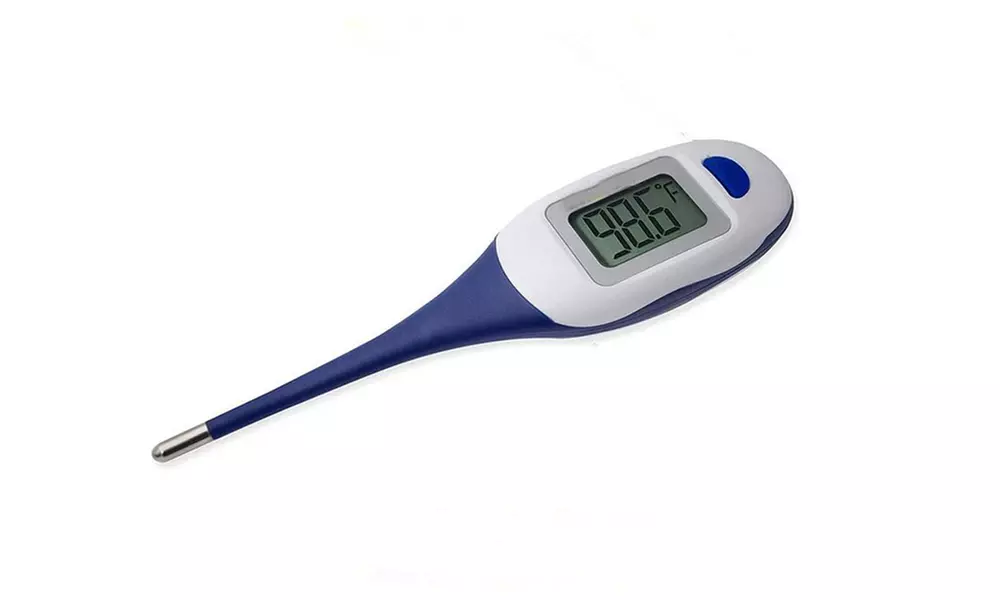 LCD Oral Digital Thermometer Portable Fast Readings Temperature Meter - Second Medium