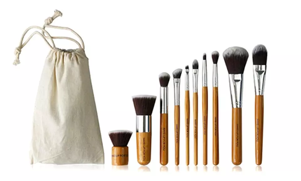10 Piece Bamboo Brush Set - Primary Image
