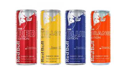 Red Bull Orange, Blue, Red, Yellow Editions Energy Drink Variety Pack