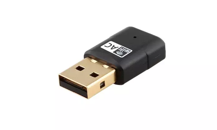 Mini WiFi Adapter 600Mbps,Dual Band 2.4G/5G Mini Wi-fi AC Wireless Network Card - Second Medium
