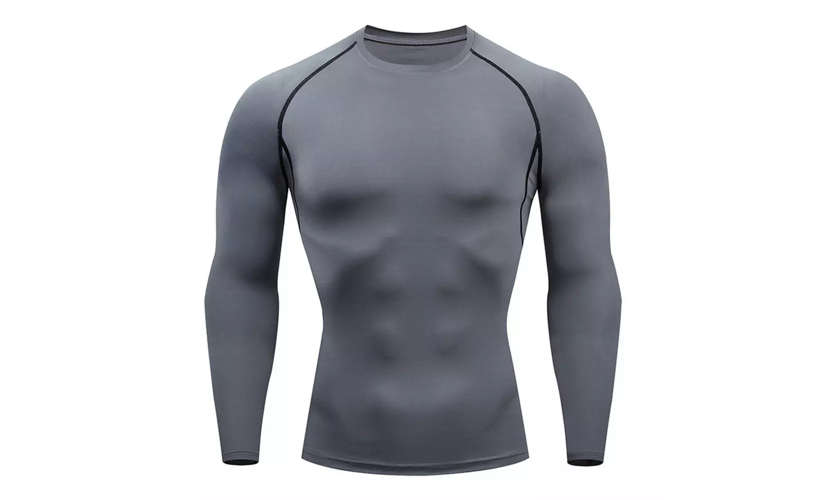 Men's Compression Shirts Long Sleeve Athletic Workout Tee Tops Sports Baselayers