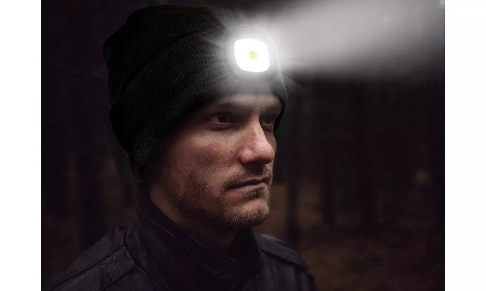Unisex Beanie with High-Intensity Rechargeable Light - Second Medium