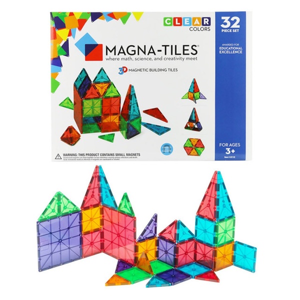 Magna Tiles 100 Piece Clear Set Groupon