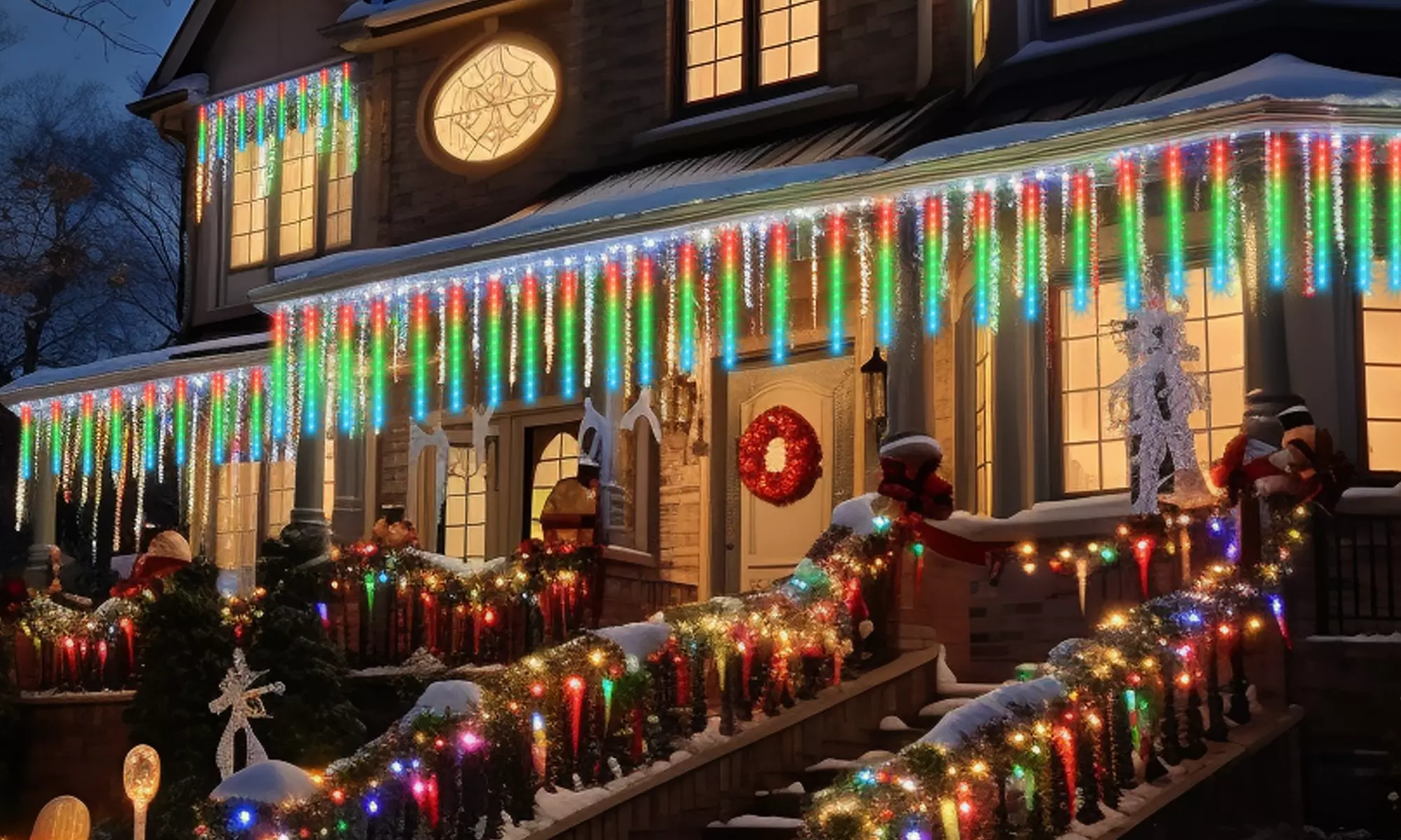 LED Outdoor Waterproof Christmas Lights Meteor Shower Tree Lights 