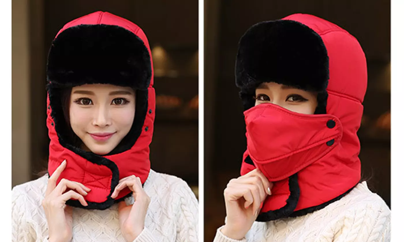 Winter Trapper Hat Warm Trooper Balaclavas Ear Flap Windproof Mask