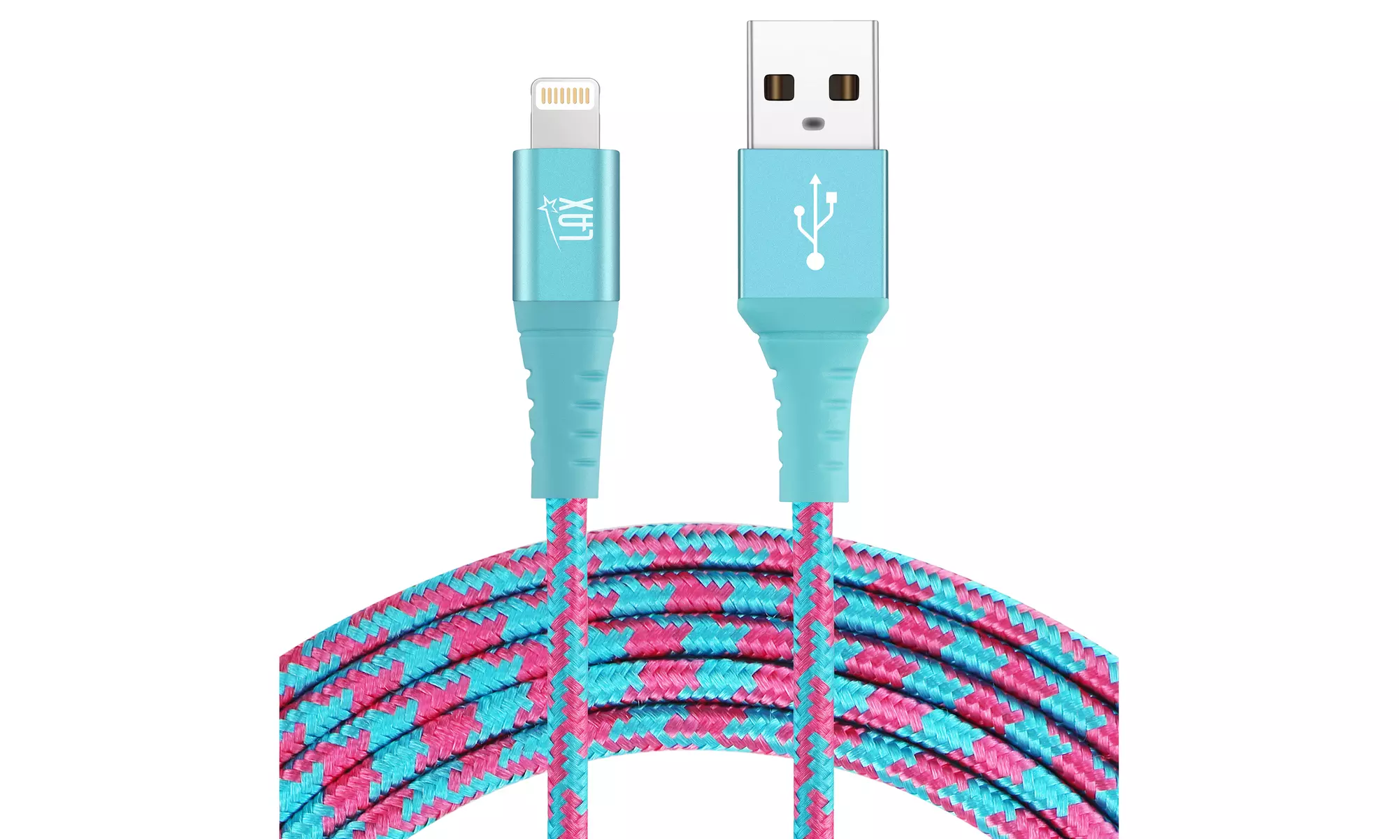 LAX Apple Certified Braided Lightning Cable for iPhone and iPad