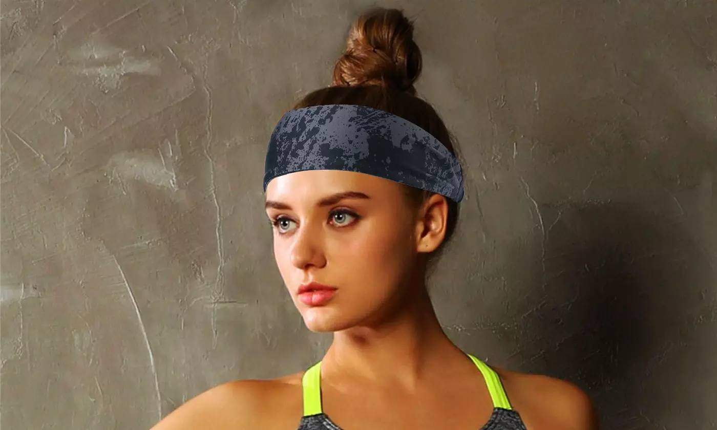 Moisture Wicking Headband For Women Men Sweatband Sports Fitness Yoga Running