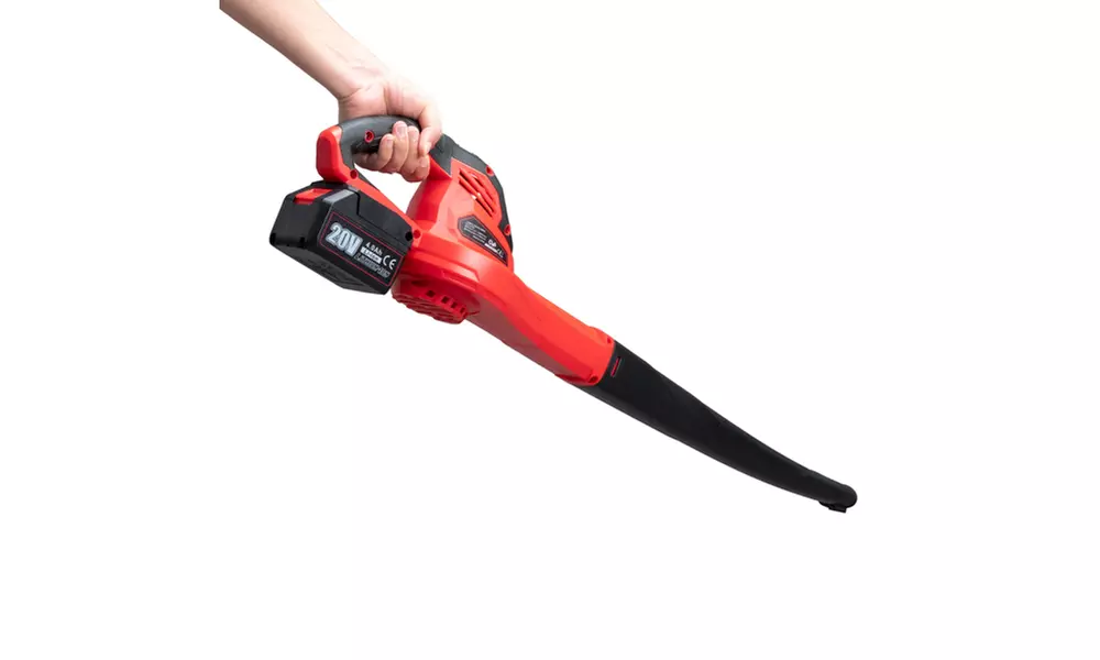 20.00V 4.00A Handheld Wireless Lithium Leaf Blower Black Red - Primary Image