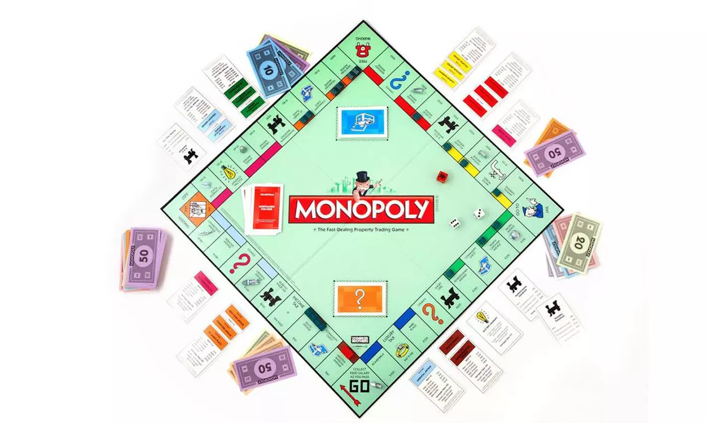 Classic Monopoly Replacement Board Game To Trick Your Kids Learning Playing - Primary Image