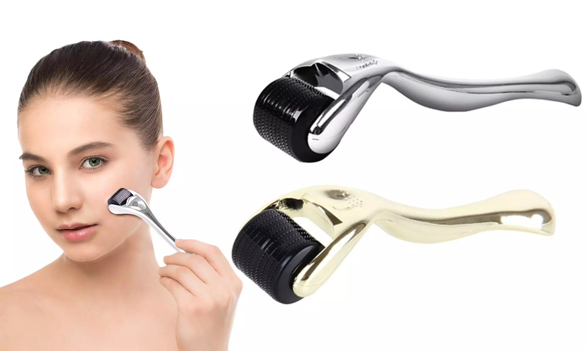Derma Roller 540 Titanium Pins Micro Needles Facial Skin Care Microneedle Roller - Primary Image