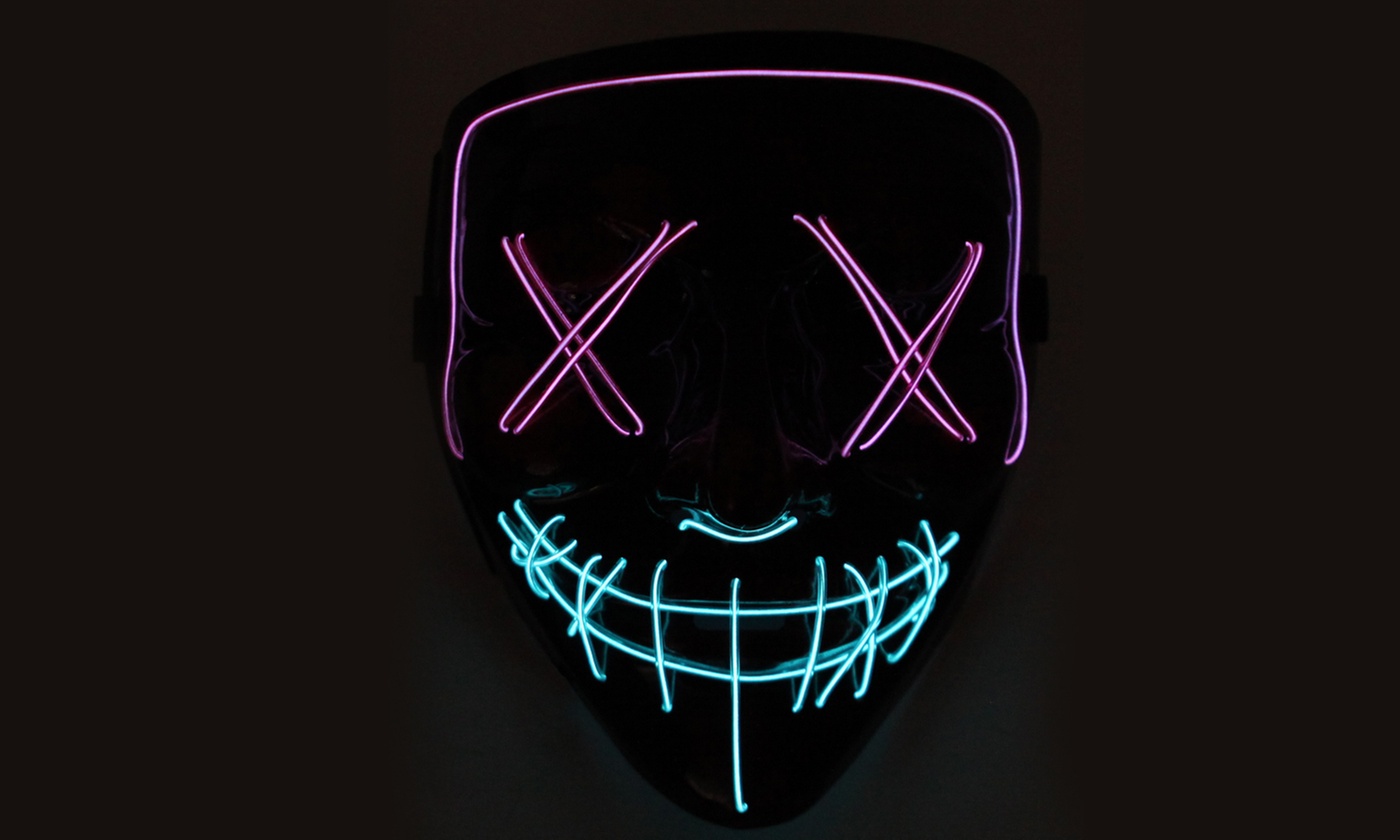 Halloween LED Purge Mask Light Up Funny Masks