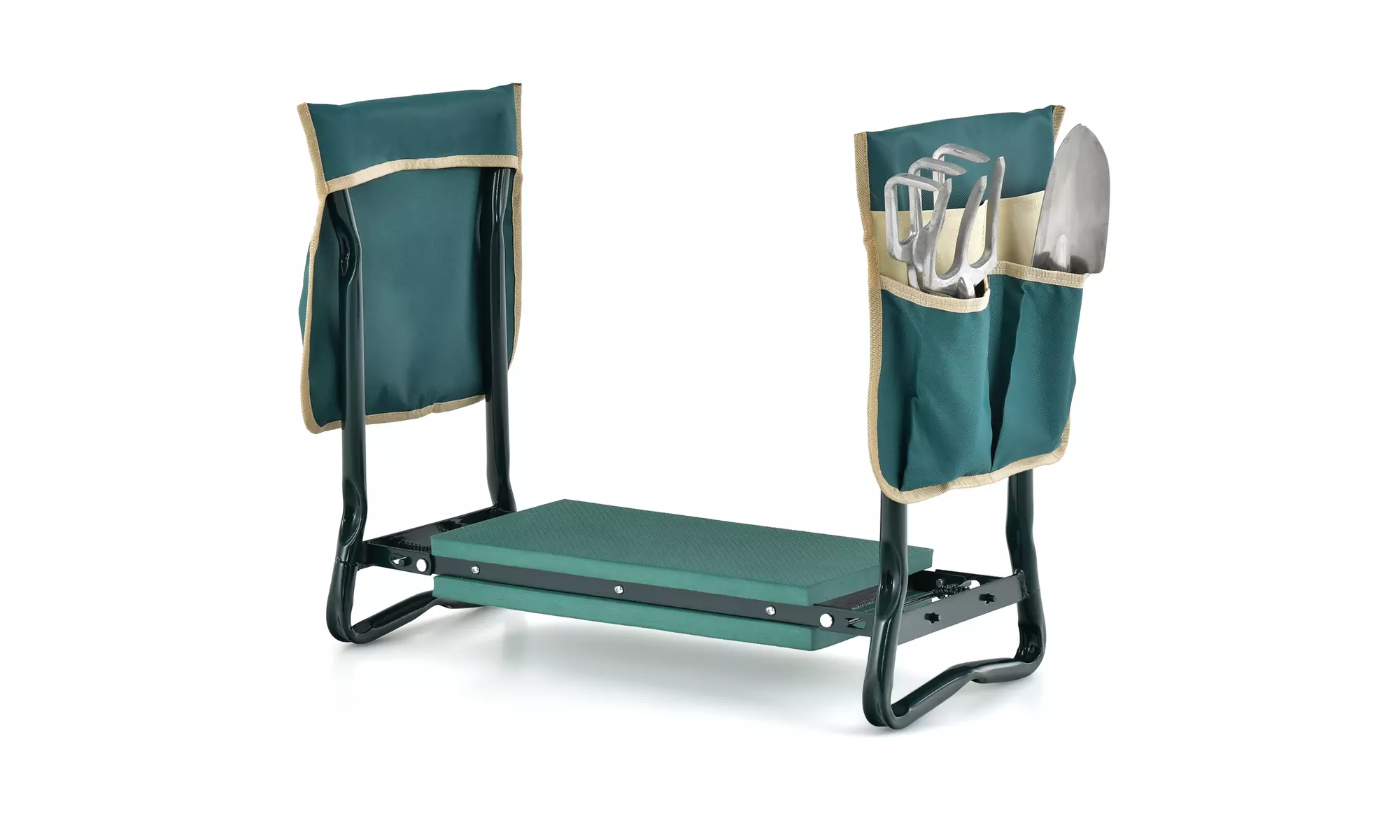 Costway Folding Garden Kneeler and Seat Bench w/2 Bonus Tool