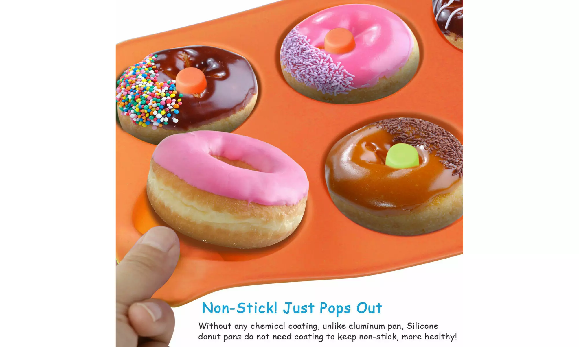 Silicone Donut Mold Donut Mould Pan Baking Tray Bagels Cake Biscuit Muffins