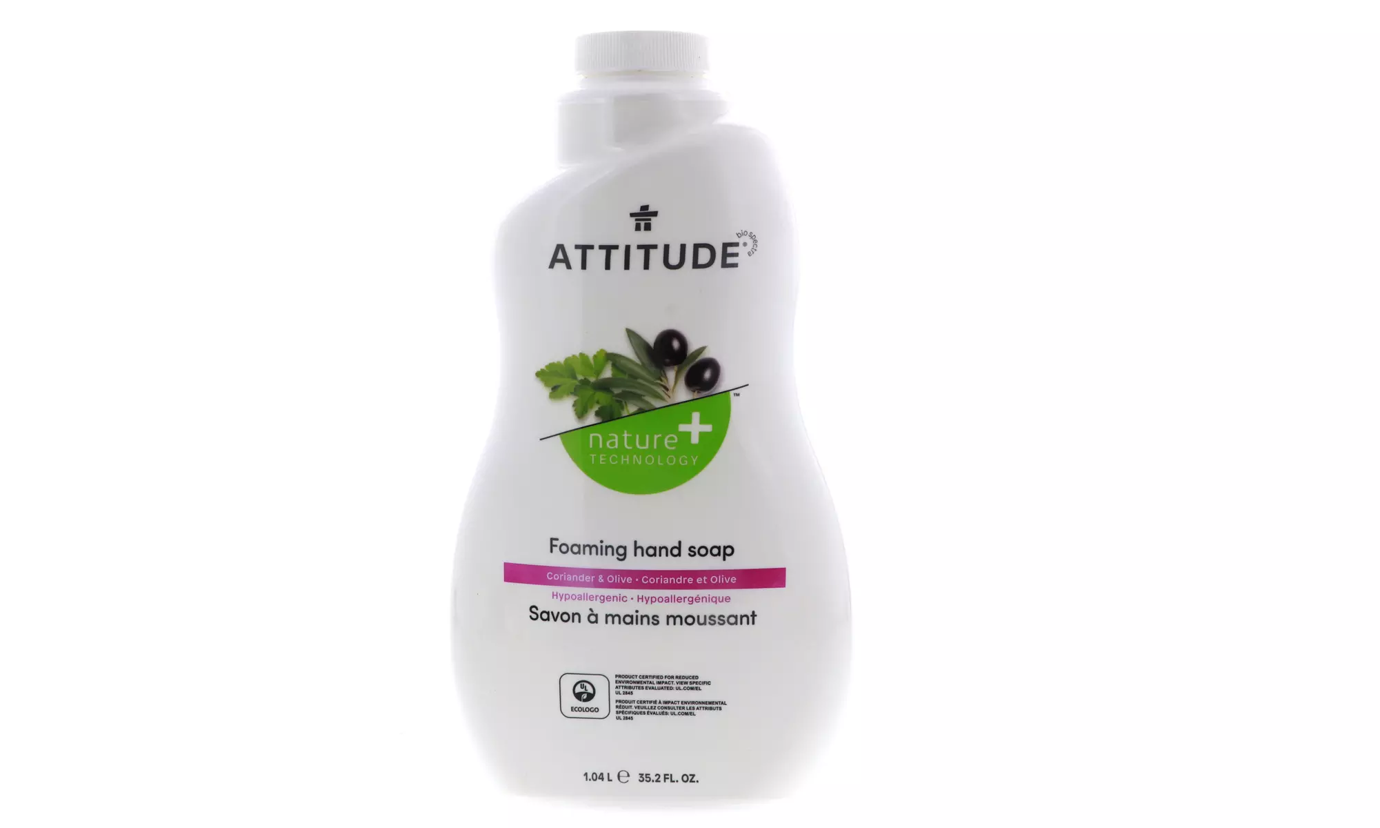 Attitude Foaming Hand Soap Refill, Coriander & Olive, 35.2 oz - Primary Image